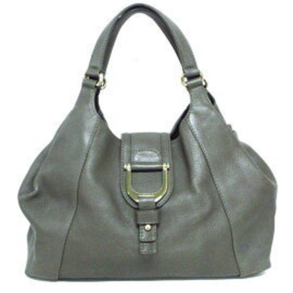 Gucci Greenwich Shoulder Bag Gray Leather - Picture 1 of 9